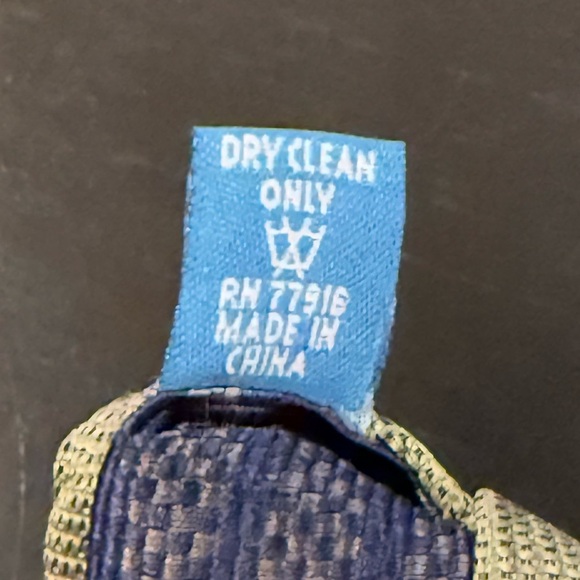 Haines & Bonner Silk Handmade Olive Green Mens Neck Tie - Picture 6 of 9